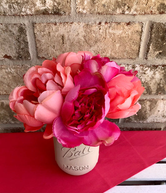 Pink & Coral Peony Arrangement