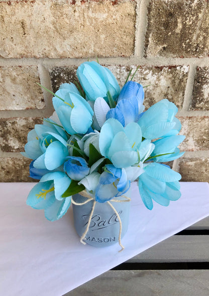 Blue Tulip Arrangement