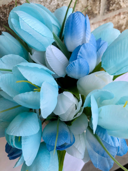 Blue Tulip Arrangement