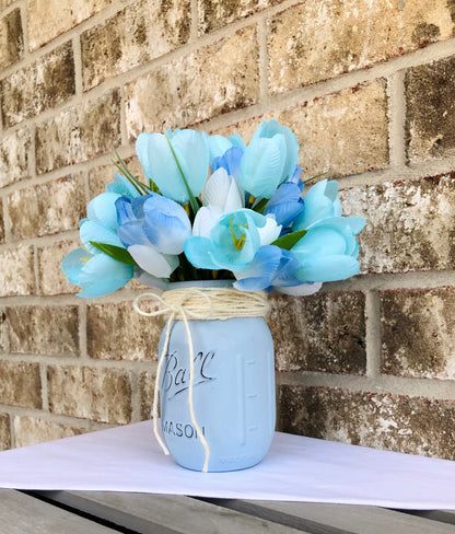 Blue Tulip Arrangement