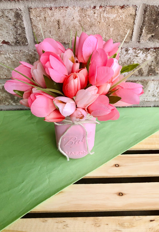 Light Pink Tulip Arrangement