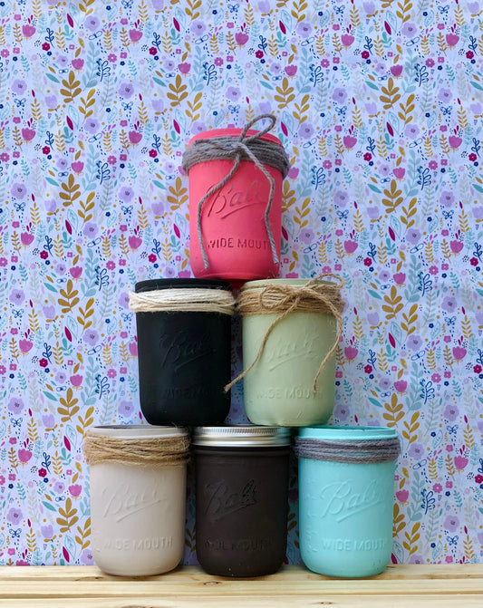 Pint Size Wide-Mouth Custom Mason Jar