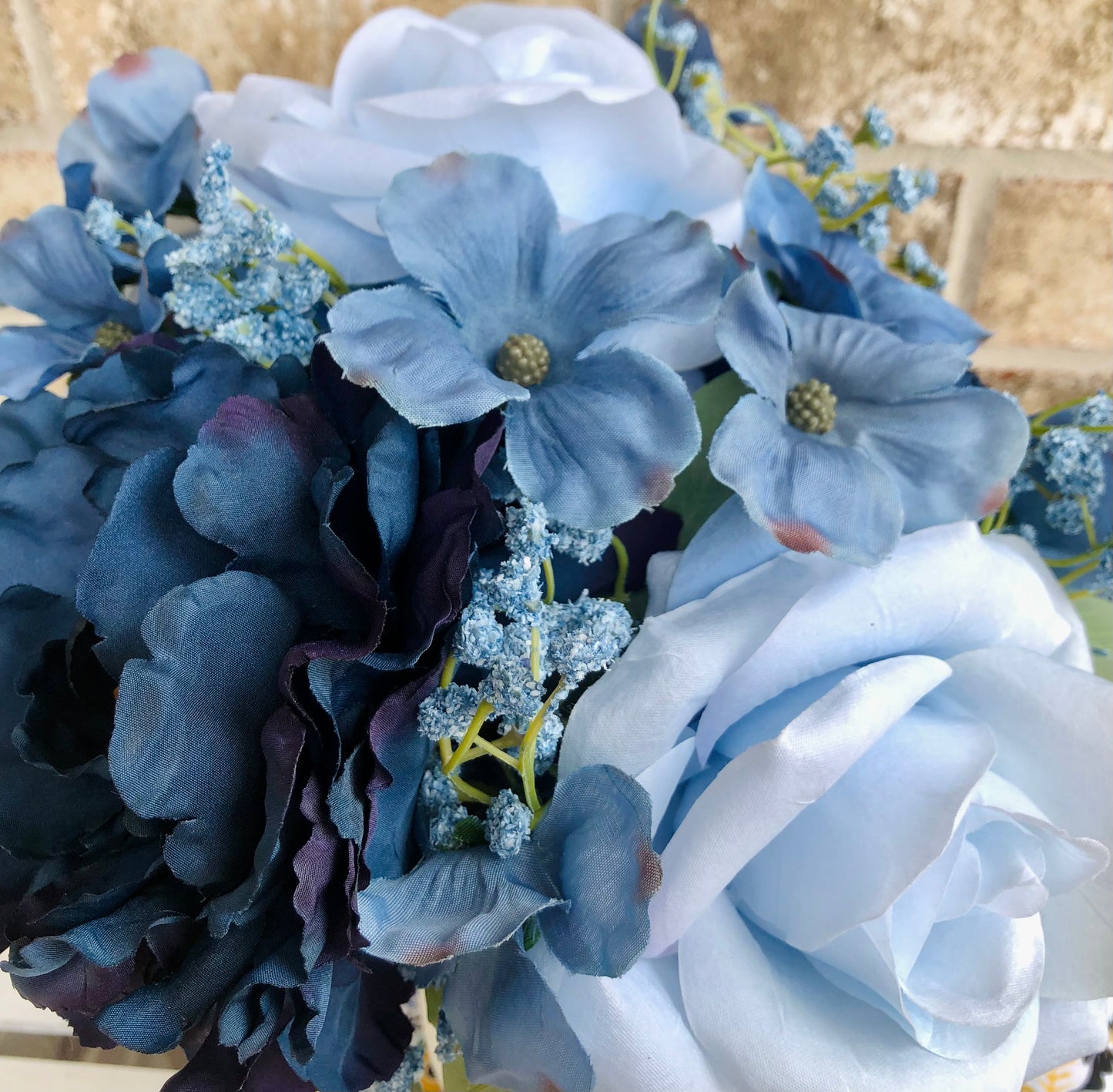 Blue Rose & Peony Flower Arrangement
